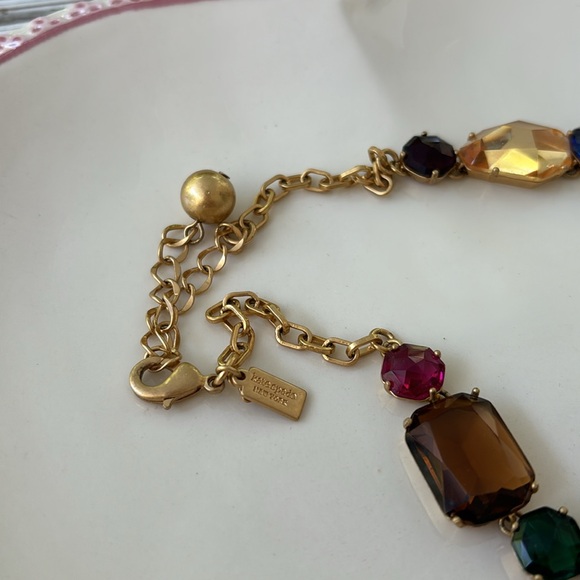 Gorgeous Kate Spade Necklace and Earring Set in Gold Multi Colored Stones - Picture 17 of 17